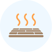 床暖房設備工事のアイコン