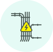 工場等の配線工事のアイコン